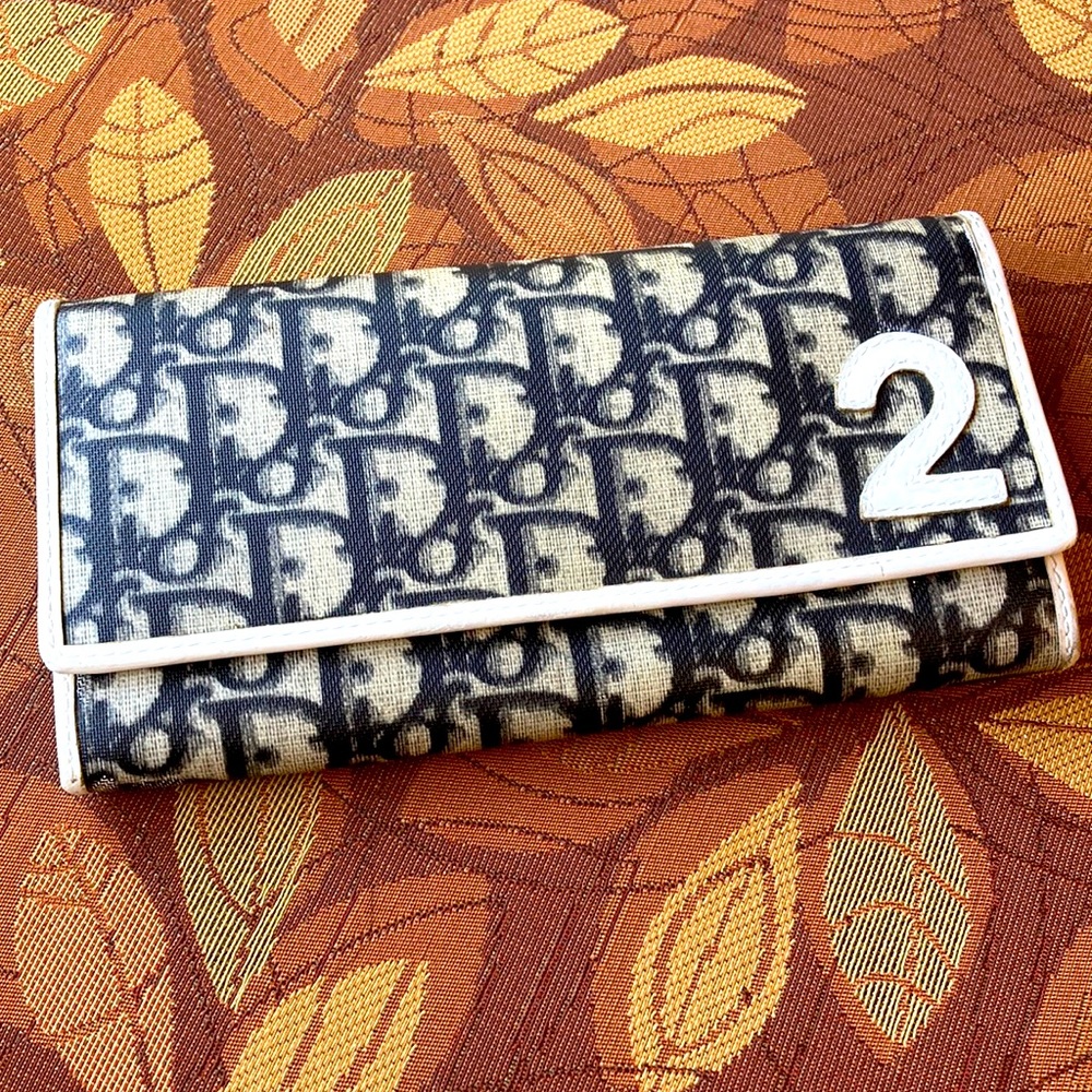 Authentic Dior Monogram Long Oblique Canvas with No. 2 Wallet CD CM1013 - Picture 1 of 16